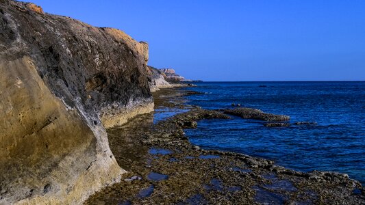 Cliff coastline landscape photo
