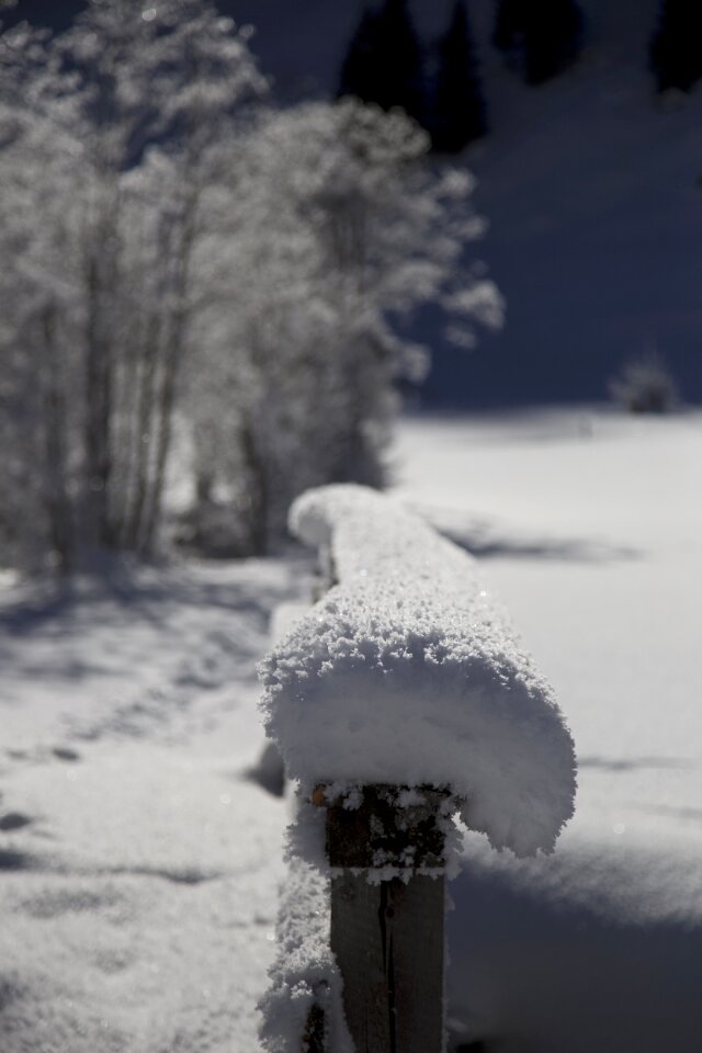 Snowy nature wipptal-valsertal