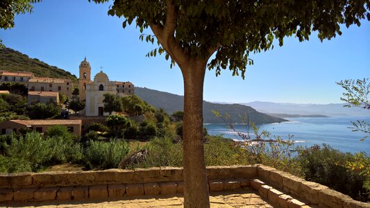 Coastal road historic center carghese
