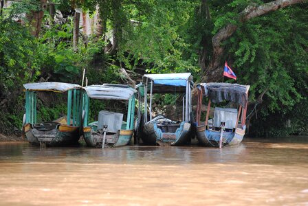 Asia fishing boats landscape