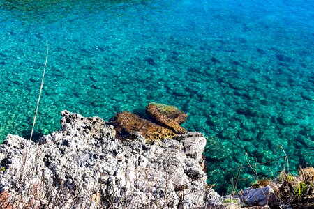 Sea crystal stones