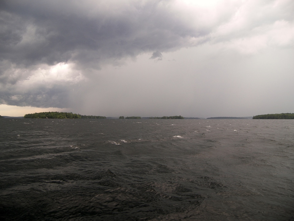 Water sky clouds
