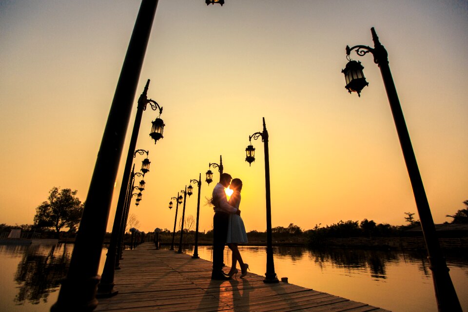 Honey sunset romantic