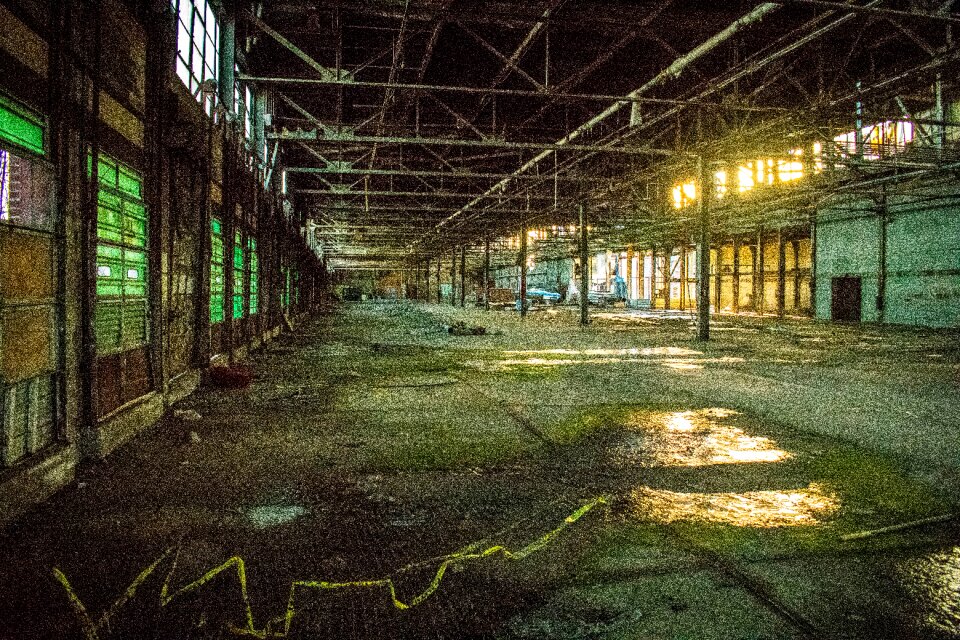 Empty building abandoned