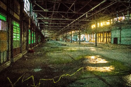 Empty building abandoned