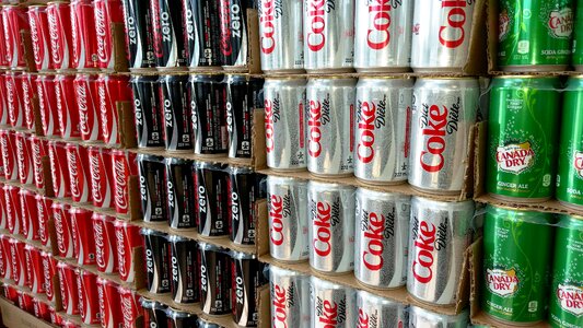 Collection cola groceries