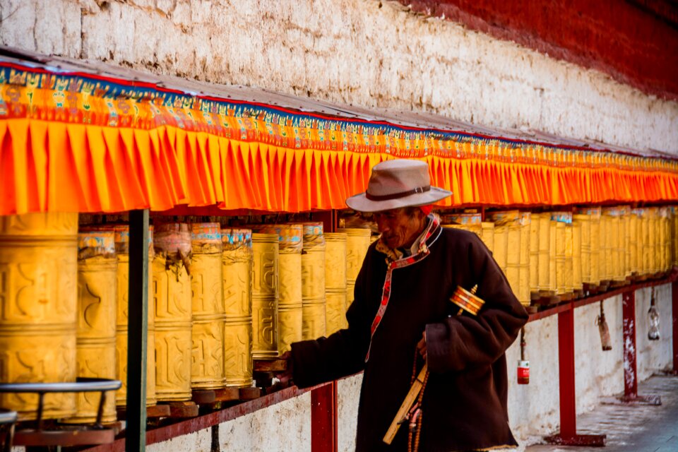 The potala palace prayer the old man photo