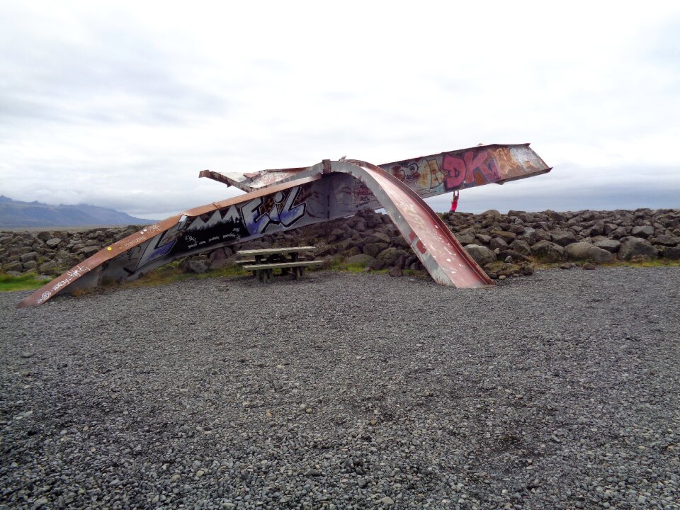 Iron bridge iceland volcano trails