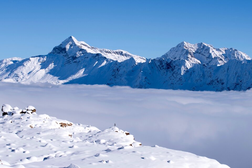 Lace step snow alps