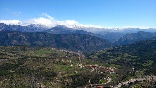 Landscape mountain horizon