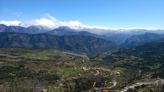 Landscape mountain horizon photo