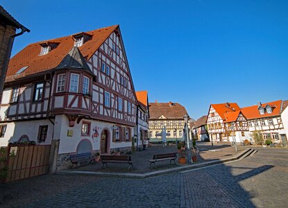 Germany historic center truss photo