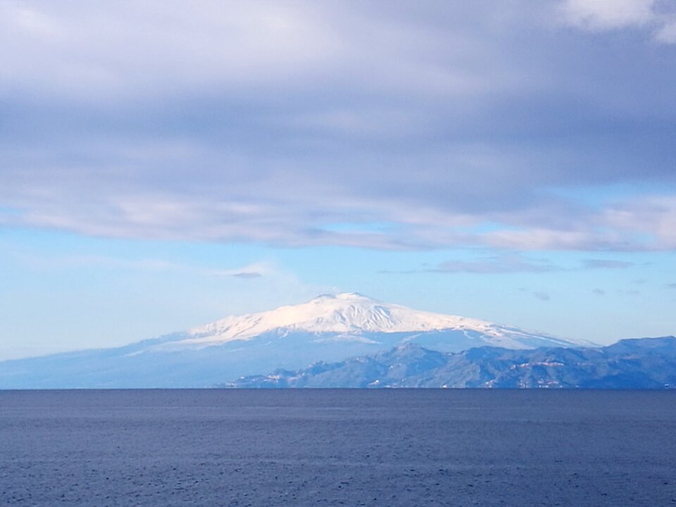 Messina strait reggio calabria snow