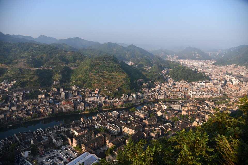 A bird's eye view the ancient town china