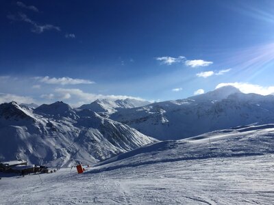 Ski track alps photo