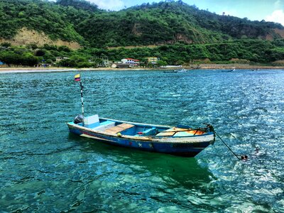 Ocean water hills