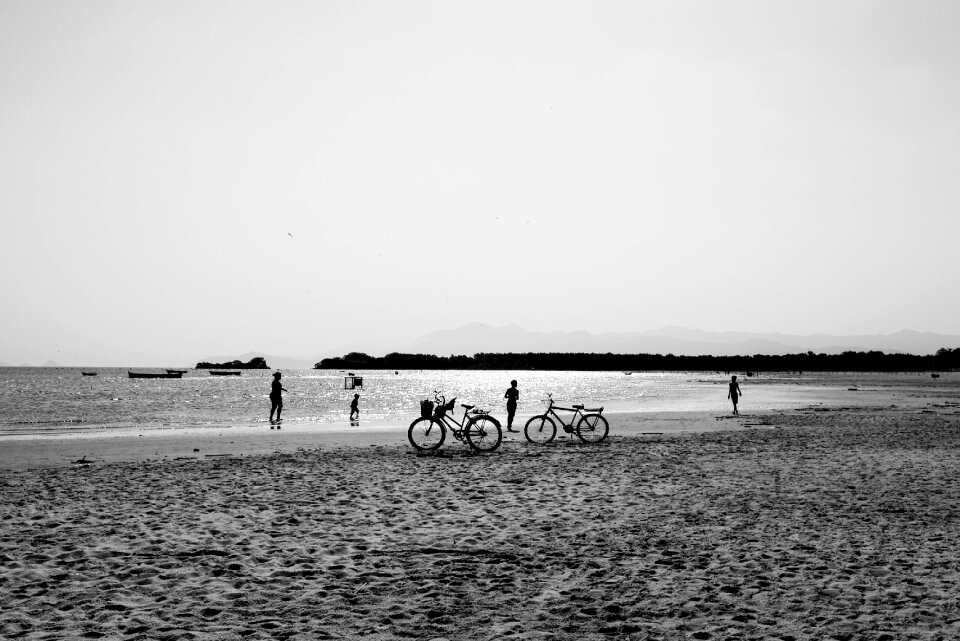Beach water sand