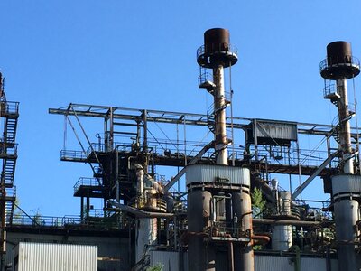 Industry chimney factory