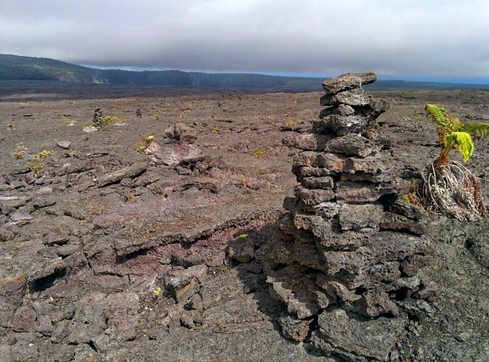 Lava rock landscape
