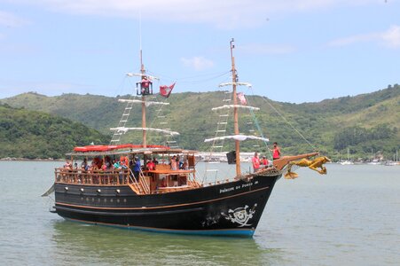 Boat pirate sea photo