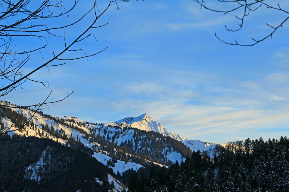 Mountains winter snow