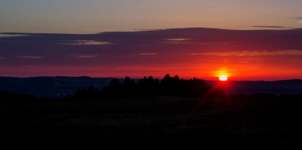 Afterglow sun twilight