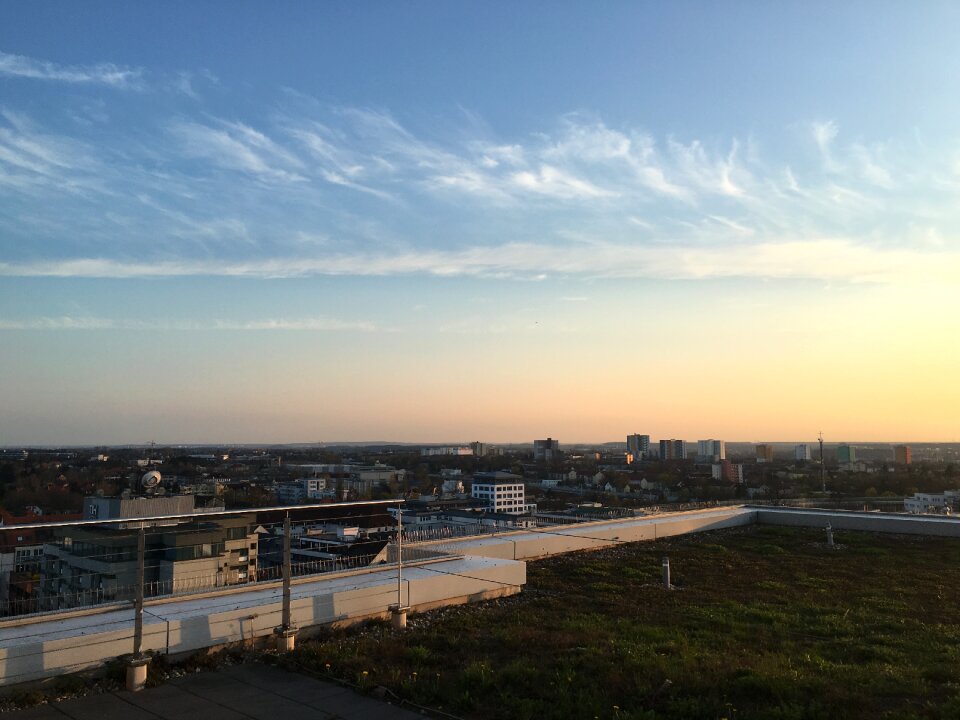 Sky panorama sunset