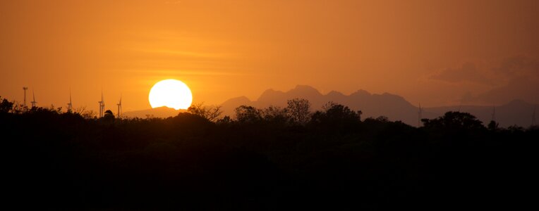 Sunset penonome panama wind farm