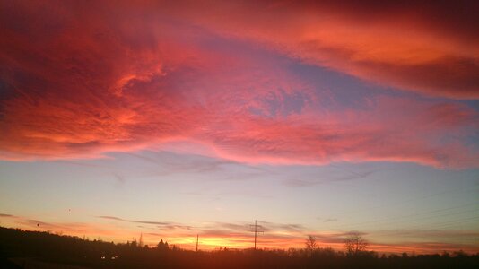 Afterglow clouds abendstimmung