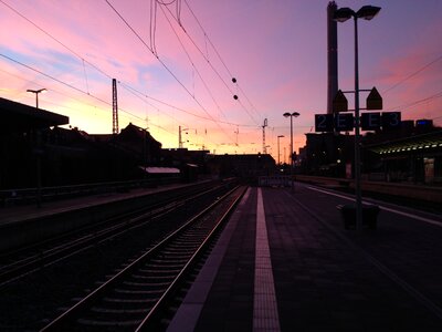 Rails railway sunrise