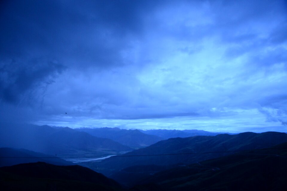 Clouds twilight the storm