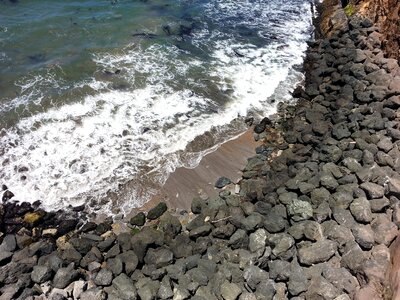 Rock water beach