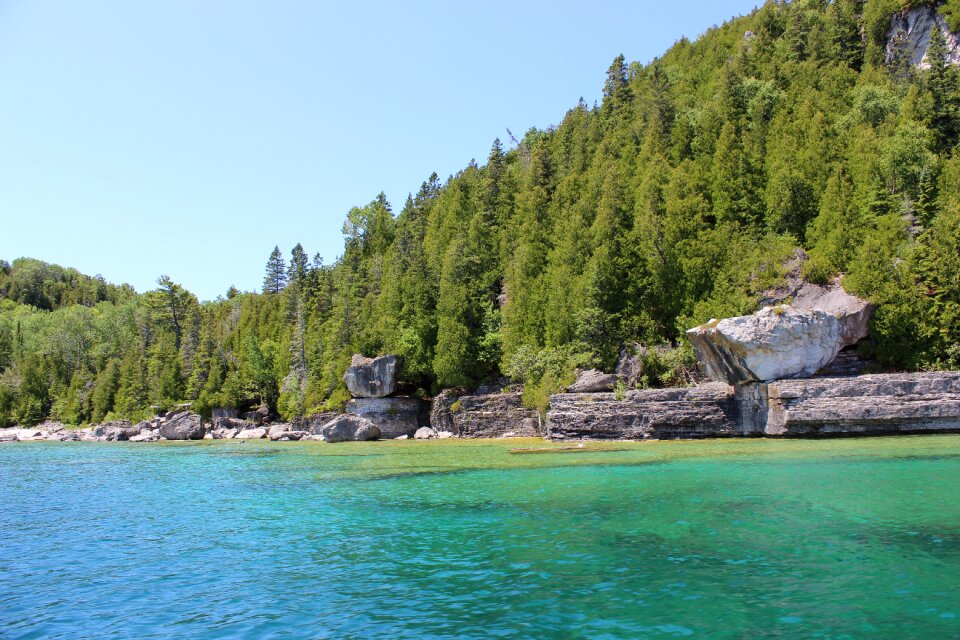 Georgian bay ontario translucent waters