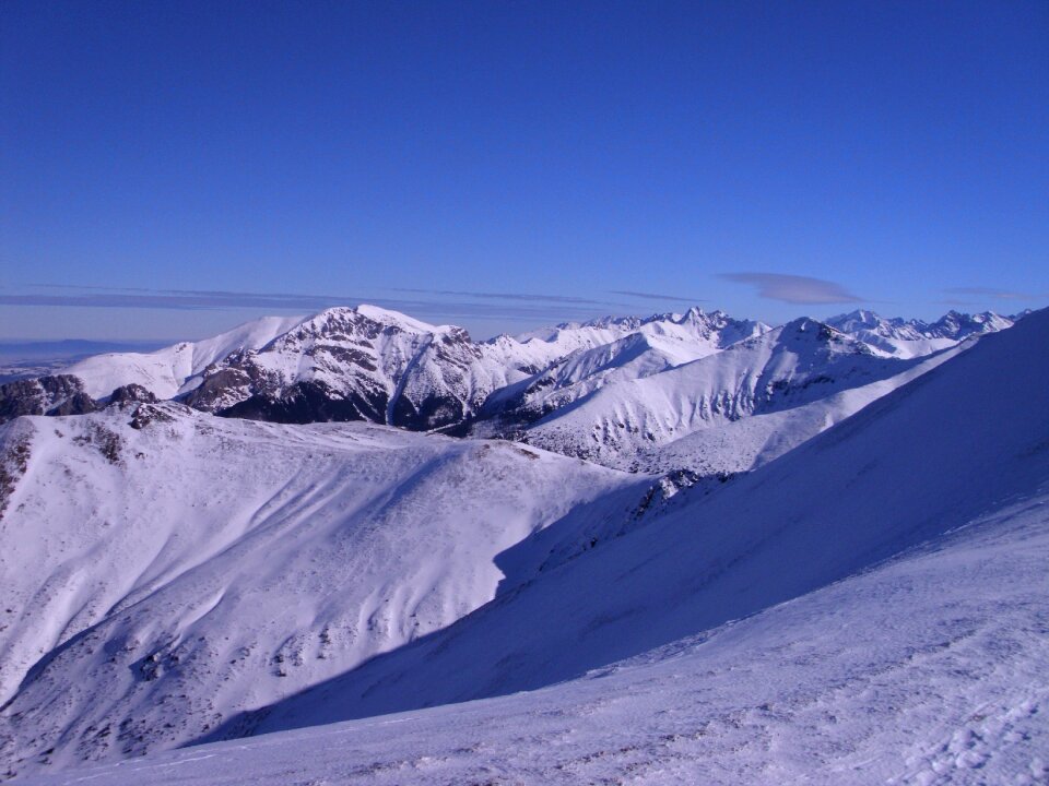 Tatry top view landscape