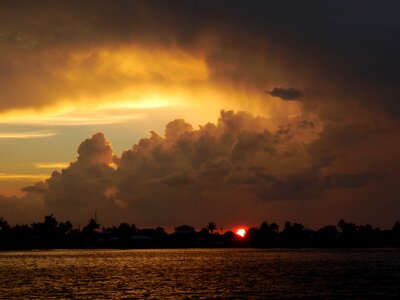 Dark clouds cloud front drama photo