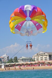 Parasailing beach holiday side