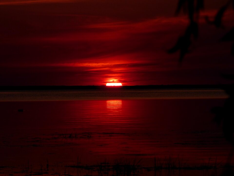 Evening sunset sun