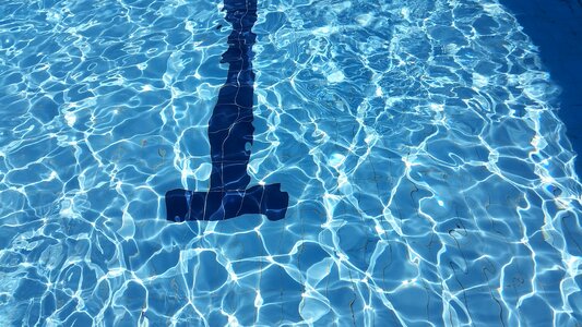 Summer pool water swim