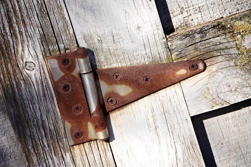 Metal old wooden