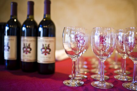 Glass wine glass