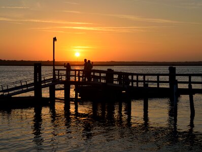 Fishing pier dock nature photo