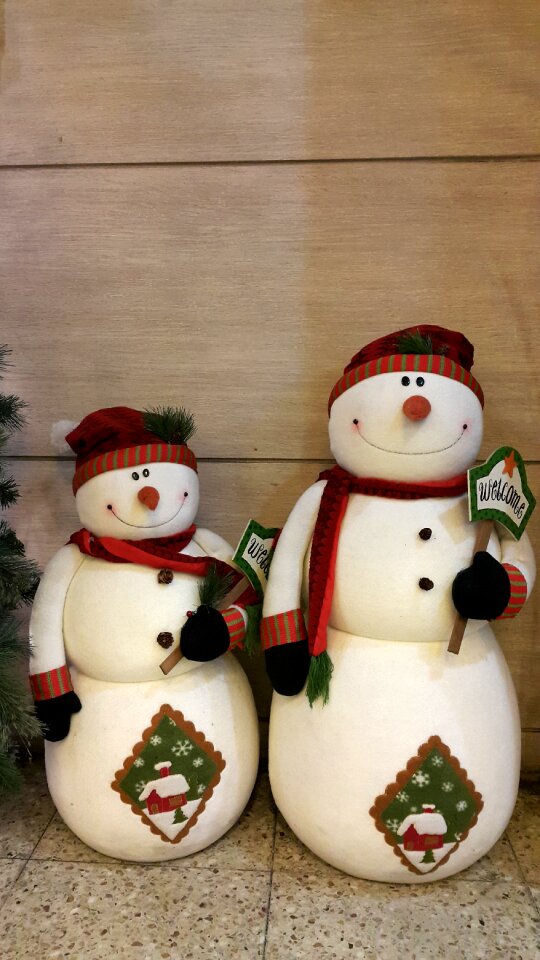 Doll winter christmas decorations