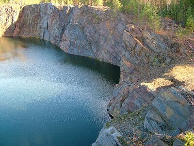 Mining water quarry photo