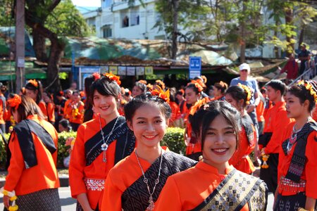 Orange buddhism thailand