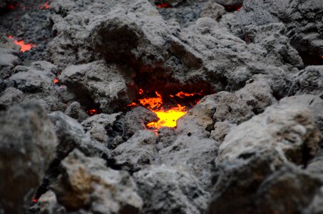 Canary islands volcanic petrified