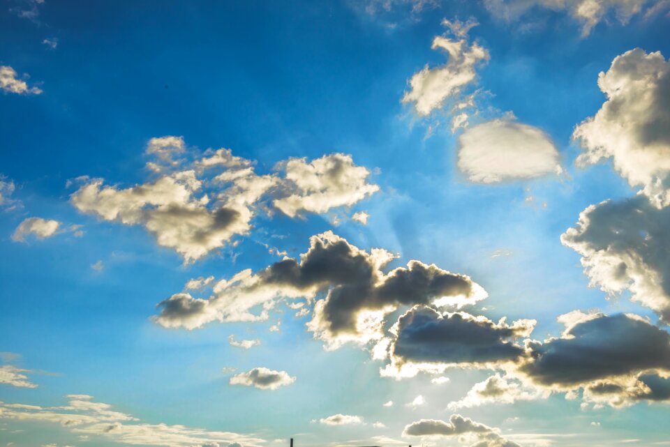 Clouds in sky blue sky