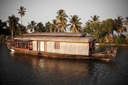 Water palm houseboat photo