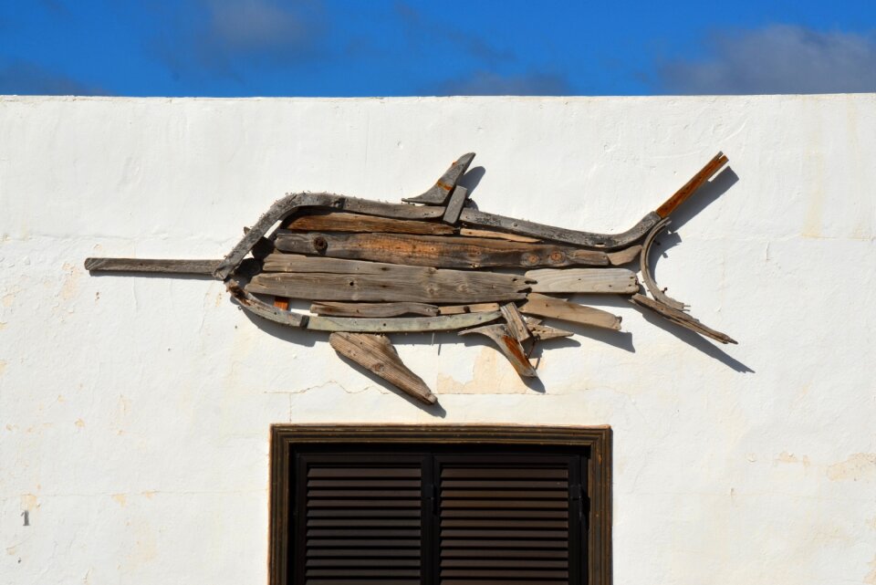 Fish wood artwork