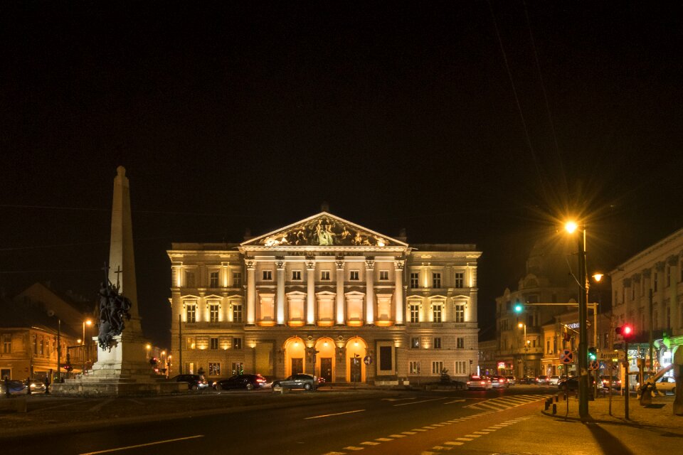 Theater at night night city photo