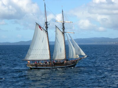 Ocean schooner photo